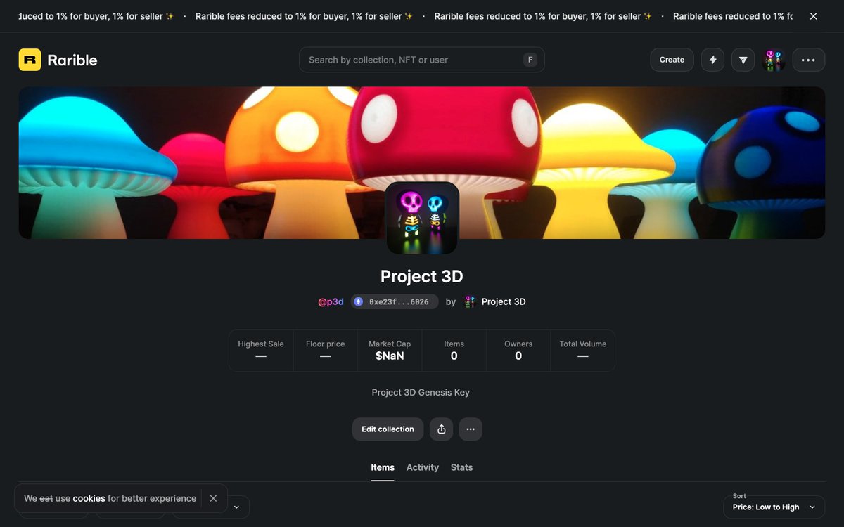 Who is ready for our 1st NFT? 😀

rarible.com/p3d/items

<a href="/rarible/">Rarible</a> #rarible #raribleNFT #NFTLaunch #NFTProject #NFTCommunity #Project3D #PhygitalNFT #Phygital