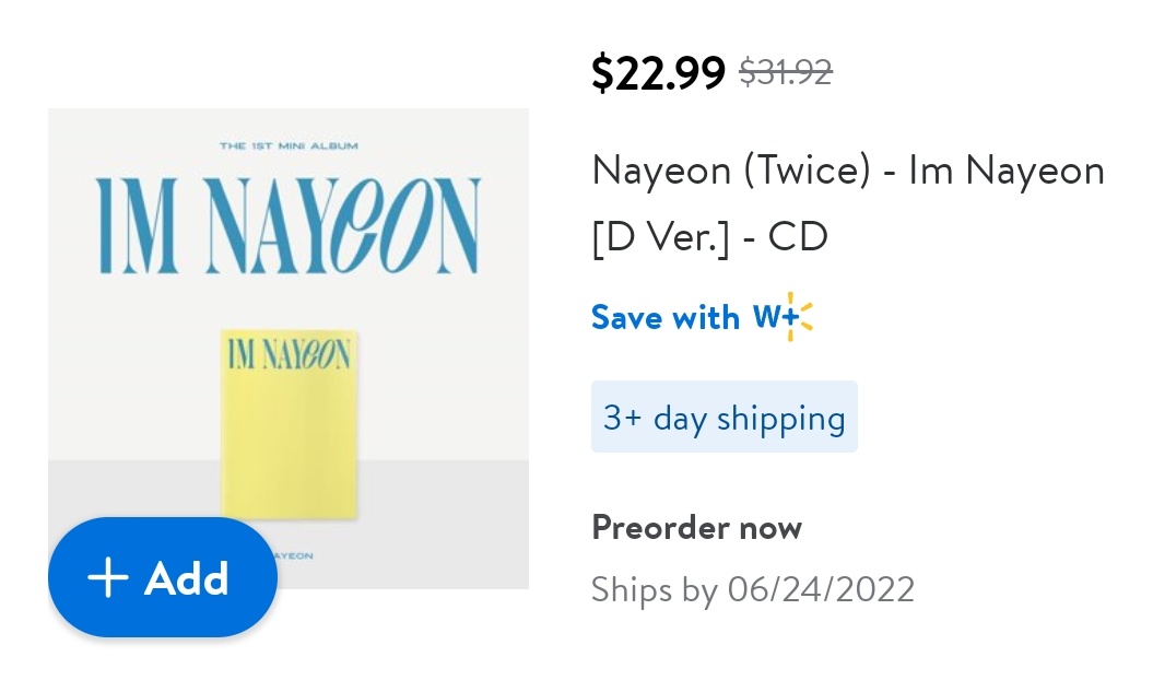 Nayeon_Stats's tweet photo. #IM_NAYEON - 1st Mini Album [IM NAYEON] 'POP' version has been restocked in Walmart!! 💙✨ https://t.co/An9leH477M