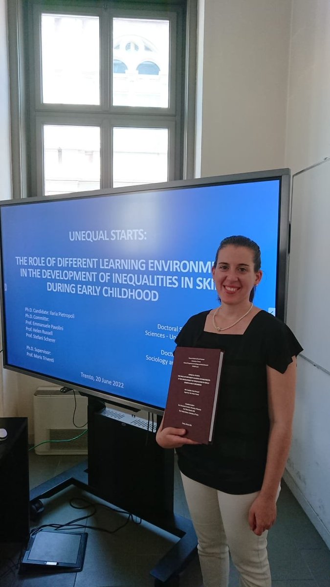 IPietropoli's tweet photo. What a day 🎉 Today I successfully defended my PhD thesis on #earlychildhood, early #learningcontexts, and #educational #inequalities. Happy and proud, ready for the next to come 💪🏼 https://t.co/Qs1Cv3NeLT
