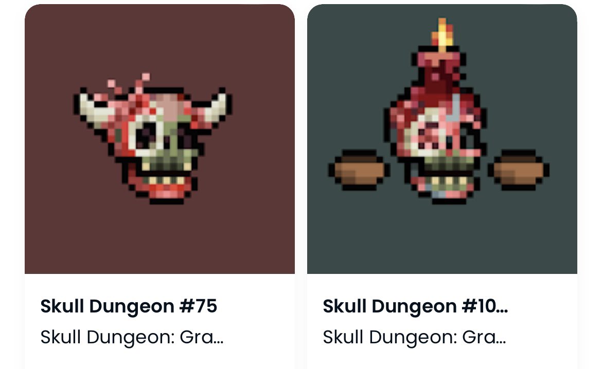 DBC3_'s tweet photo. Really excited to see where this project goes!! These guys just simply don’t miss. Can’t wait to pick up more of these! !hail @ledjoledjo_ @losmi83 @SkullDungeonNFT Congrats to these guys! https://t.co/DxdvCAEZ9p