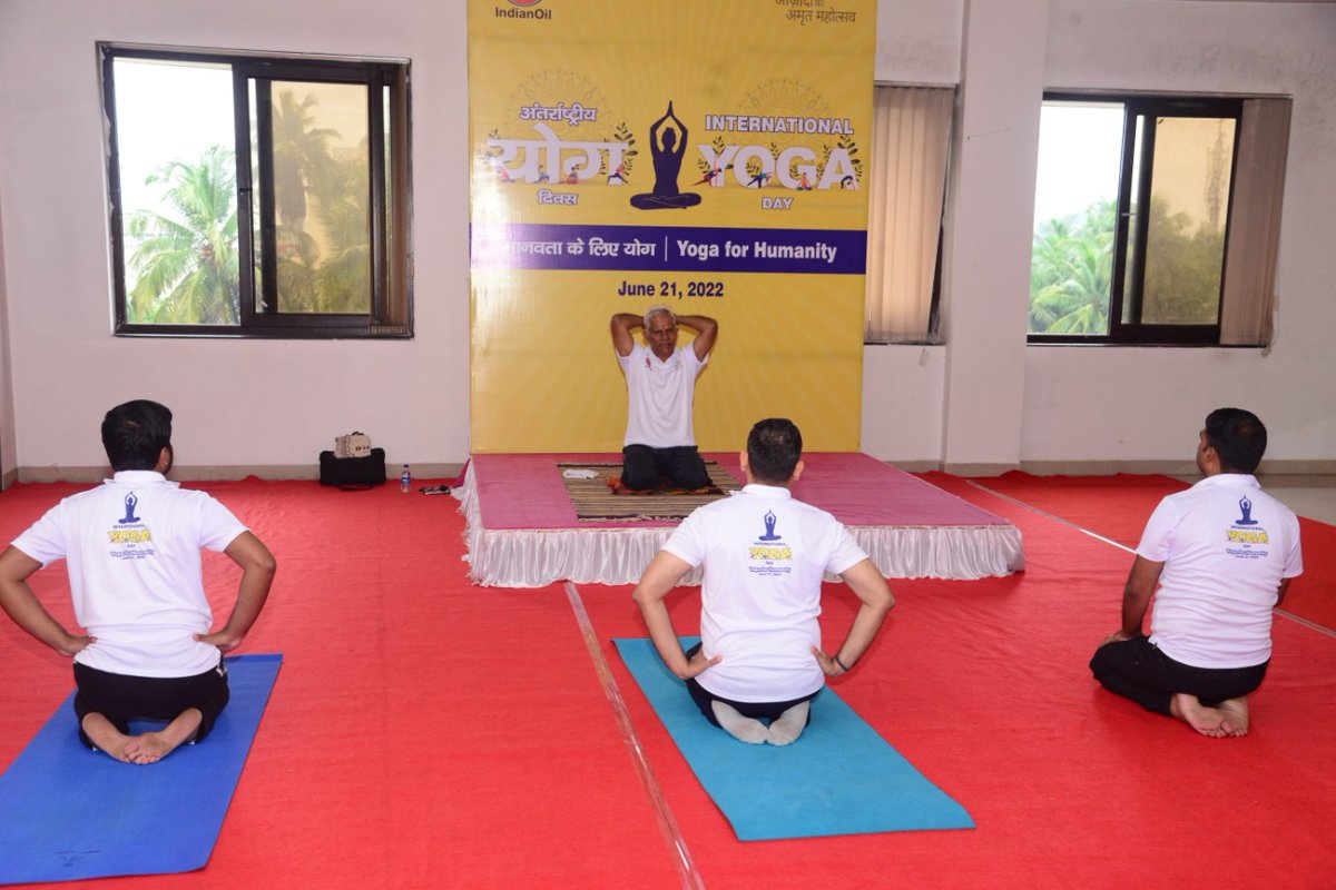 Yoga means union. Yoga unites our hearts, mind, body, and spirit. 
#yogaday2022 Celebrations by Mangalore DO and its Channel Partners.
<a href="/HardeepSPuri/">Hardeep Singh Puri</a> <a href="/LIndianoil/">pramodh</a>
<a href="/karnataka_ioc/">IOCL Karnataka</a>
#IDY2022
#YogaForHumanity   
#GuardianRingForYoga   
#75IconicIDYLocations
<a href="/tpalanikumarioc/">T Palanikumar</a>