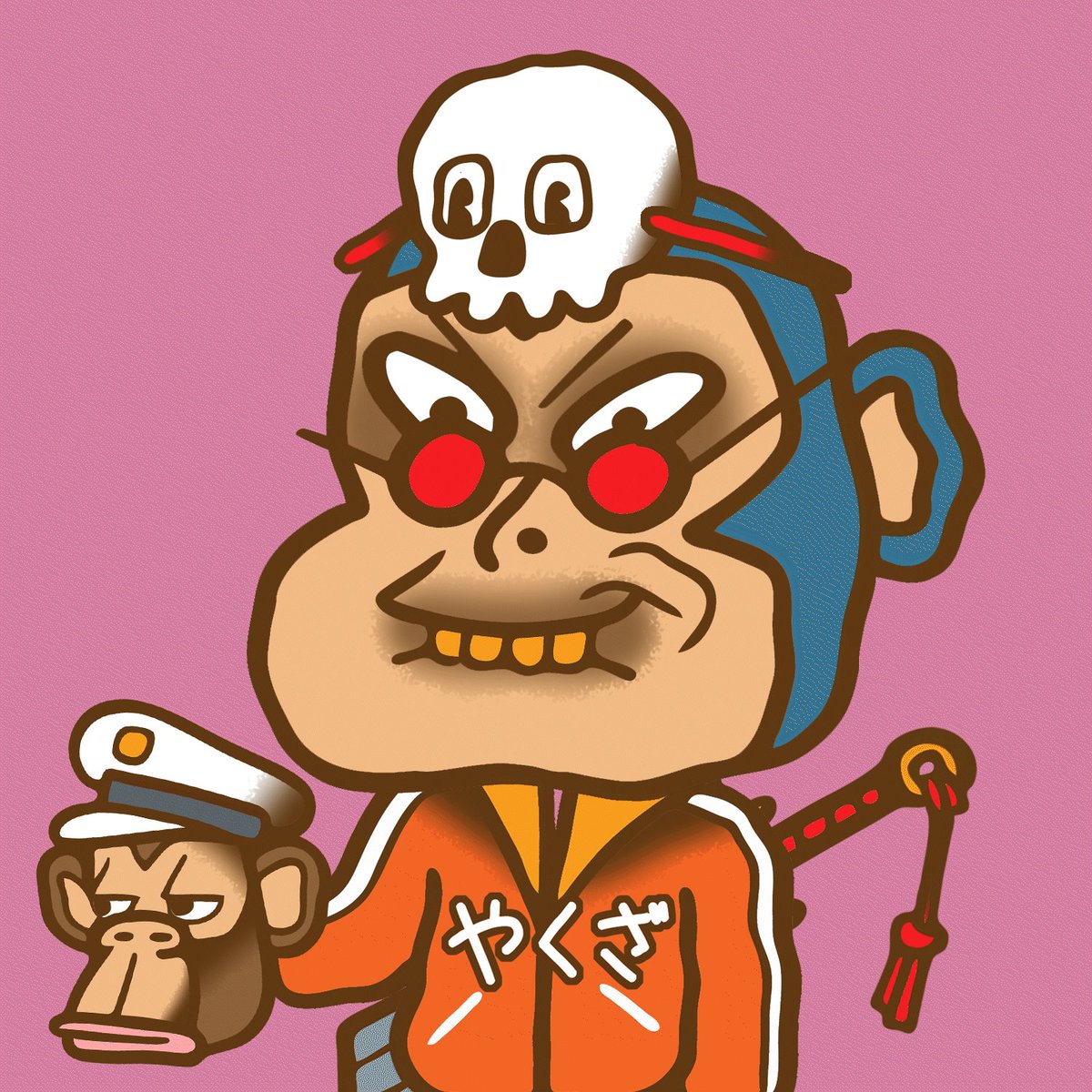 Just look at this cool looking ASS with a <a href="/CryptoMories/">CryptoMories News</a> and <a href="/BoredApeYC/">Bored Ape Yacht Club 🍌</a> trait!

Shoutout to both communities 🍑 💩

#BAYC #BoredApeYachtClub #Morie #FaMorie #NFTNYC2022 #NFTNYC22