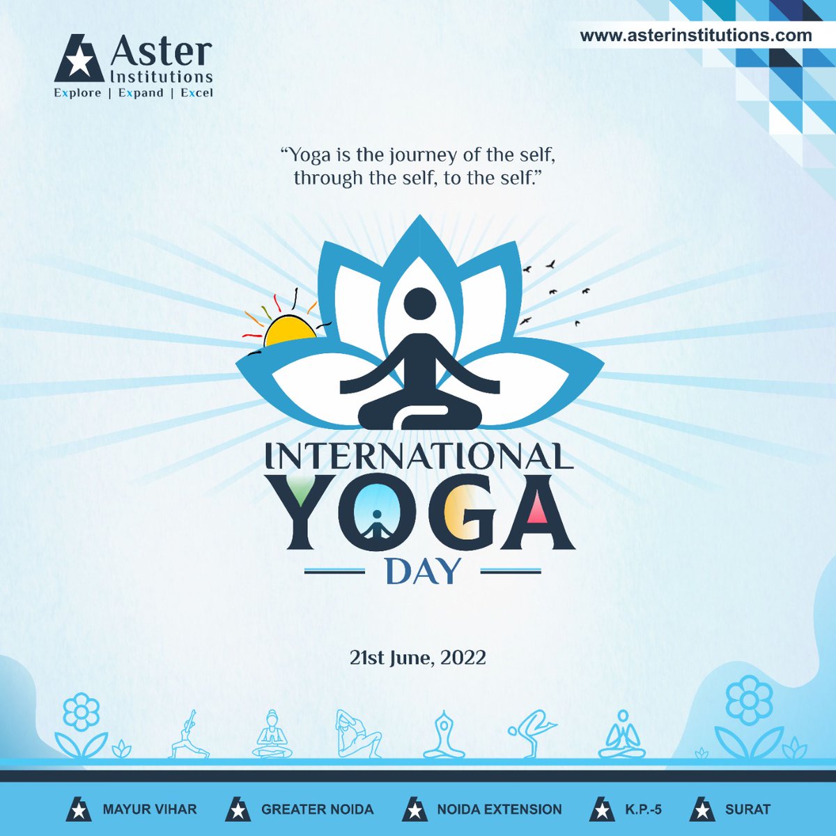 asterinstitutes's tweet photo. 8th International Yoga Day! #asterinstitutions #asterpublicschool #astercollegeofeducation #wlis #bestschools #delhincr #surat #yogaday #yogalife #yogaforlife #InternationalYogaDay https://t.co/jVQrKIjcsb
