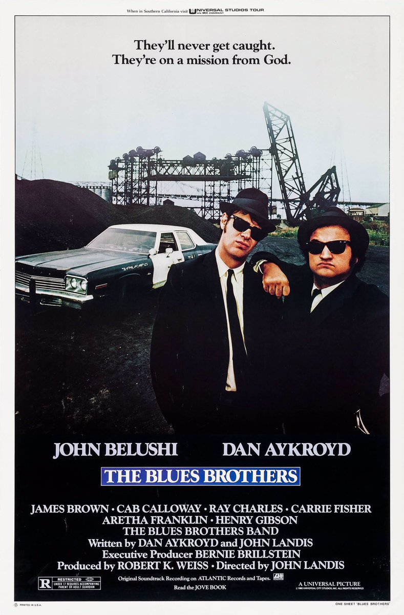 🎬MOVIE HISTORY: 42 years ago today, June 20, 1980, the movie 'The Blues Brothers' opened in theaters!

#JohnBelushi #DanAykroyd #JamesBrown #CabCalloway #RayCharles #ArethaFranklin #SteveCropper #DonaldDunn #CarrieFisher #JohnCandy #FrankOz #HenryGibson #KathleenFreeman #Twiggy