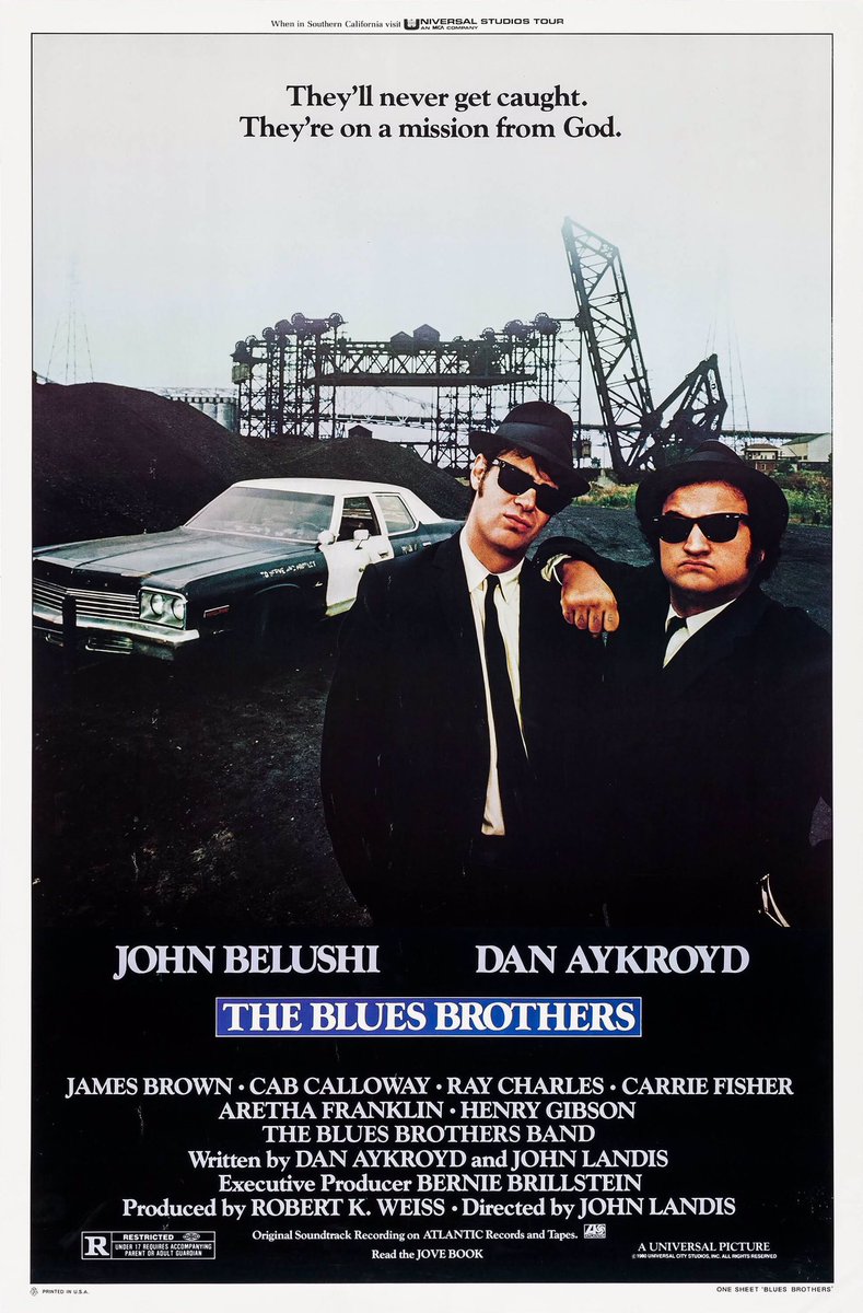 FilmNewsNos's tweet photo. ๐ฌMOVIE HISTORY: 42 years ago today, June 20, 1980, the movie 'The Blues Brothers' opened in theaters!
#JohnBelushi #DanAykroyd #JamesBrown #CabCalloway #RayCharles #ArethaFranklin #SteveCropper #DonaldDunn #CarrieFisher #JohnCandy #FrankOz #HenryGibson #KathleenFreeman #Twiggy https://t.co/OHqY3nsI77