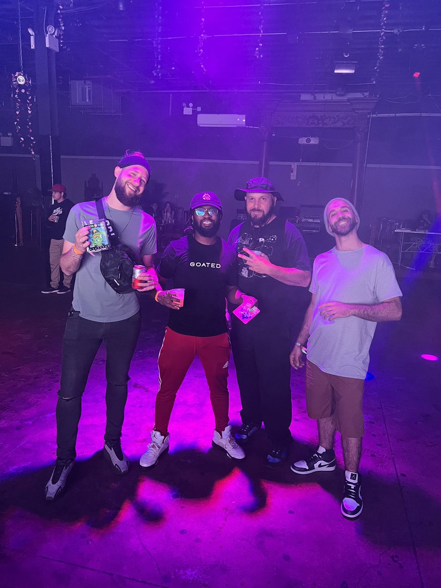 <a href="/_META_TACO/">TACO</a> <a href="/shruumer1/">Shruumer</a> @MicJamesGames  Some cool cats done linked up with the herd @goatsocietynft x <a href="/FelineFiendz/">Fiendz</a>  #NFTNYC2022