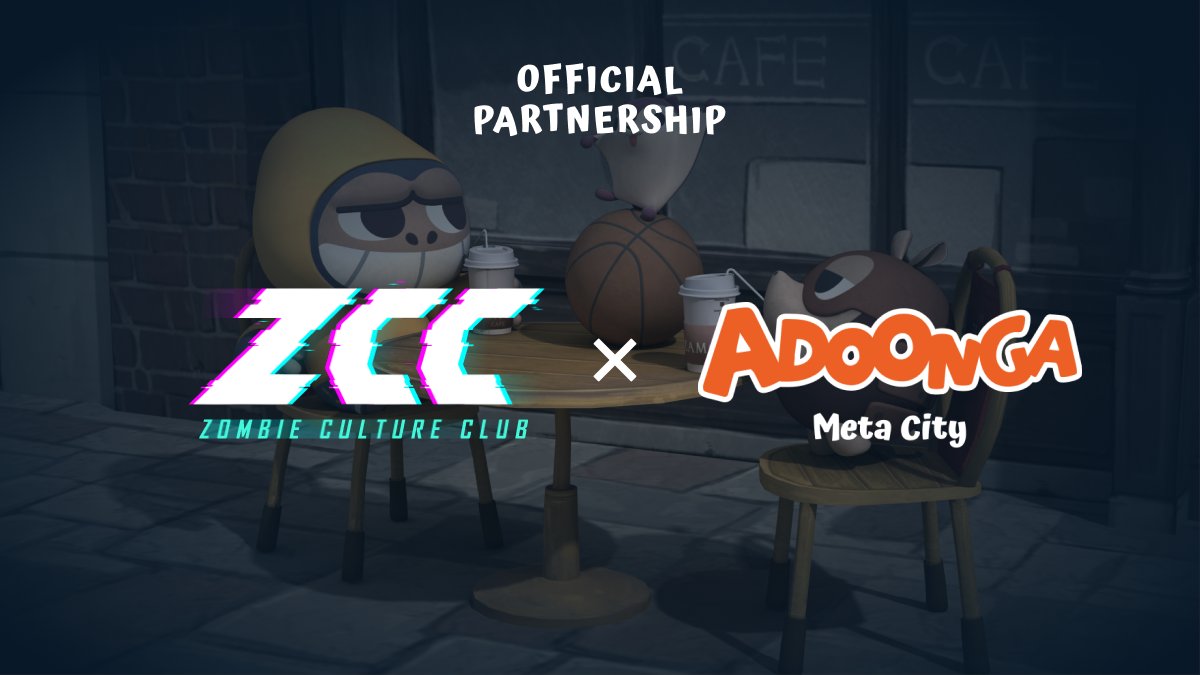 <Adoonga:MetaCity x ZCC 파트너십>

🤝Partnership
- 콜라보레이션 NFT 아트워크 협업
- 전략 시뮬레이션 P2E 게임 개발 노하우 협업
- 블록체인 생태계를 위한 마케팅 협업
- 커뮤니티 활성화를 위한 교류
- 양사간 이벤트 진행

🔗Link
linktr.ee/zombieculturec…

🎁Event
gleam.io/CwgKf/adoongam…