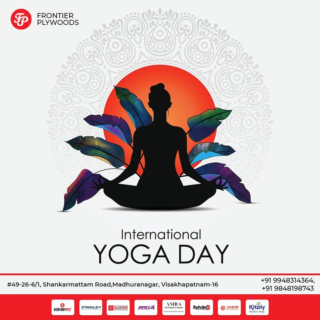 Frontier_Ply's tweet photo. YOGA is the gateway to happiness that the body needs in daily life! Happy international yoga day !

#frontierplywoods #indogolechamarketing #yoga #internationalyogaday #yogapractice #likesforfollow #followbacknow #plywoodchair #plywoodboat #woodworkerlife https://t.co/u9KfWAsMI8