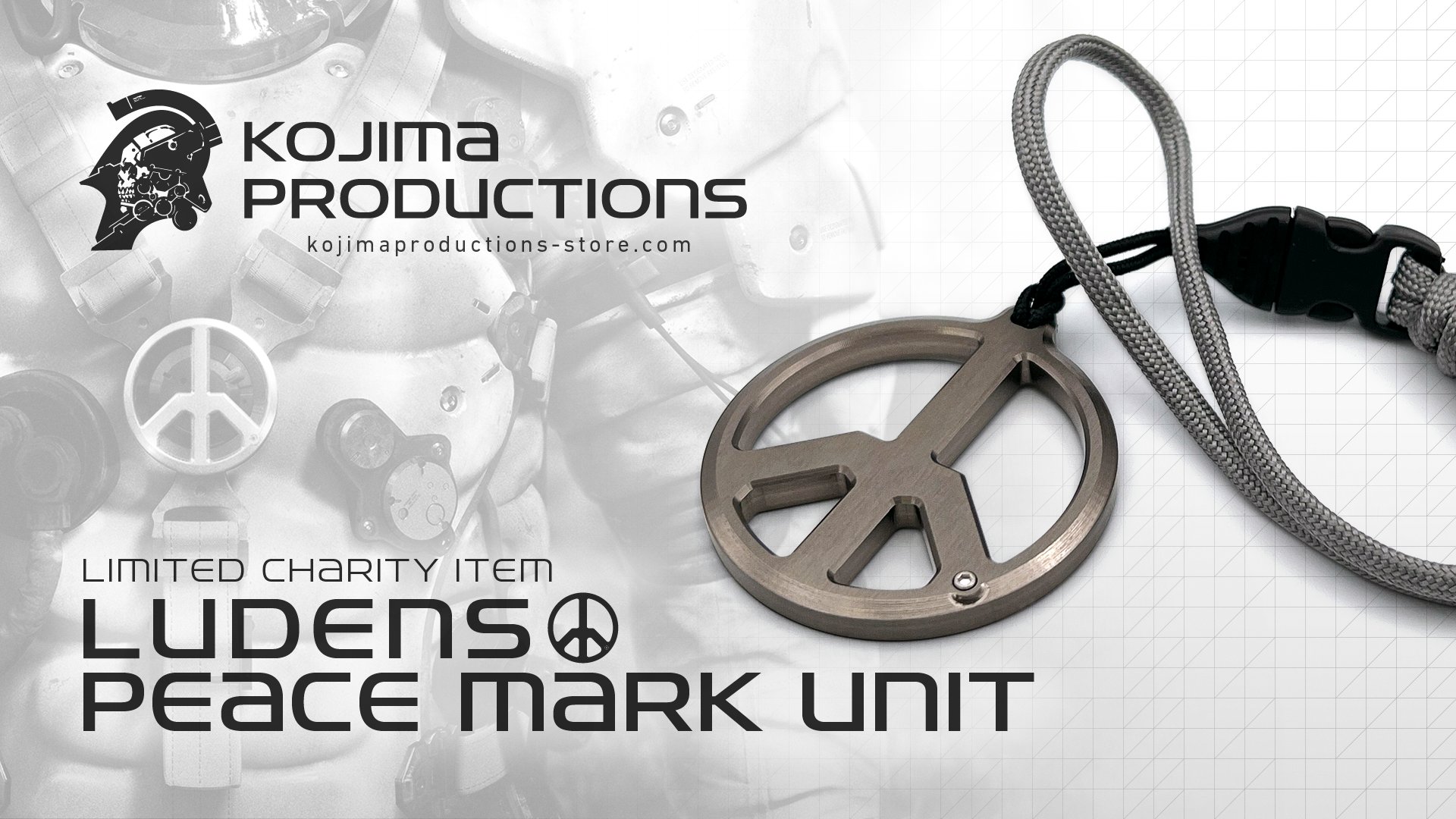 Kojima Productions チャリティ特別アイテム販売のお知らせ Kojimaproductions 公式ストアにて ルーデンス ピースマークユニット の予約販売を本日開始しました T Co Cwvqhgauqr この商品販売による売上の全額を ウクライナから日本へ