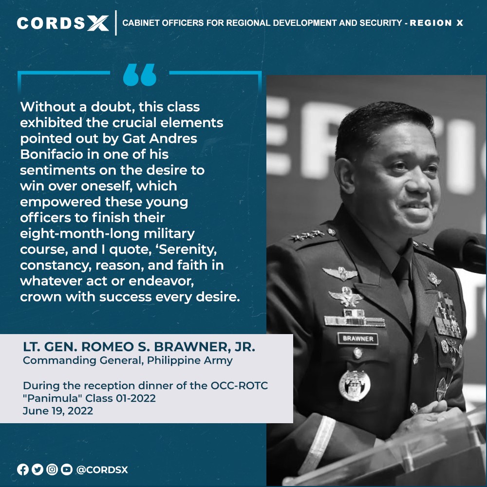 cordsrx's tweet photo. Gisiguro ni Philippine Army  commander Lt. Gen. Romeo Brawner Jr. nga ipalugway pa sa ilang buhatan ang Officer Candidate Course-Reserve Officer Training Corps atol sa pagtapos sa pinakaunang OCC-ROTC program.

BASAHA: https://t.co/I9Qc9T9ha7 https://t.co/jRl1Zdr2v4