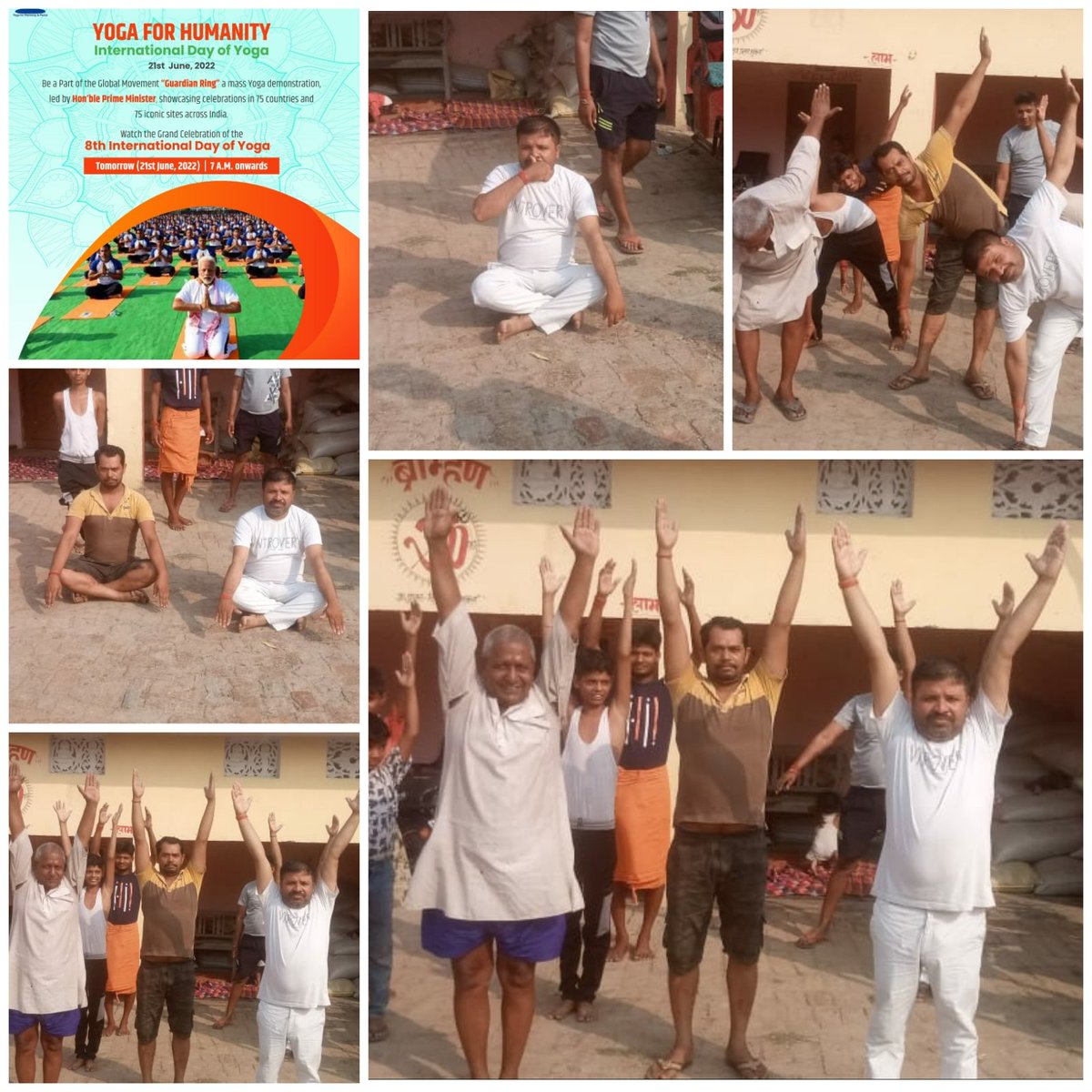 singhinsenses's tweet photo. Morning at one of the Aspirational Districts of Uttar Pradesh- Balrampur.
Celebrating 8th Yoga Day 2022
#CSCIDY2022
#MyYogaMyPose
#YogaForHumanity
#AzadikaAmritMahotsav
#cscuttarpradrsh https://t.co/QeO4ouPXuU