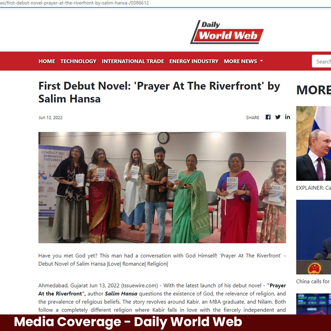 AuthorsInkIndia's tweet photo. Glimpses of the media coverage of "Prayer At The Riverfront" launch held at the Gujarat Literature Festival 2022 in Ahmedabad.
@Salim_hansa_
#SalimHansa #BookLaunch #AuthorsInk #mediacoverage
#WIP #BookTwitter #WritingCommunity https://t.co/cYDZ6aqVHI