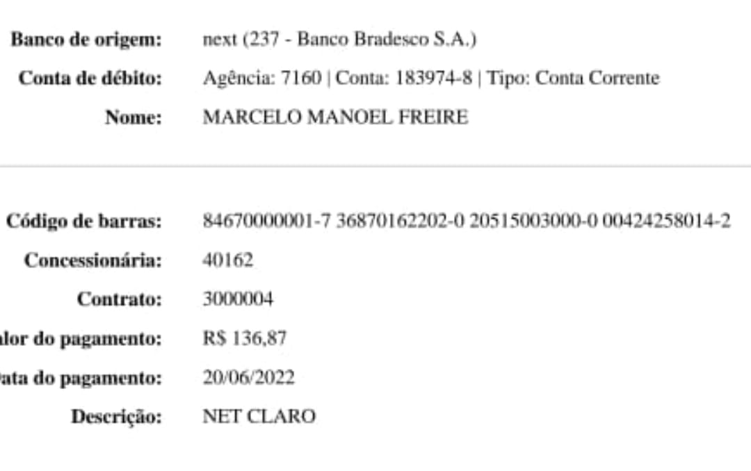 Freire1000's tweet photo. @ClaroBrasil 
Paguei a minha conta com atraso pelo Bradesco. 
Me falaram que até duas horas estava habilitado.
#MENTIRA #FAKENEWS 

Sempre somos encanados por essas operadoras.

Cadê os órgãos competentes para nós defender @idec  @proconspoficial @AnatelGovBR https://t.co/BRoupGLuoA
