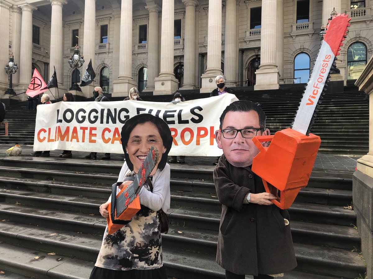 merri_forests's tweet photo. We reject your draconian laws, we stand against your logging of native forests. We have the right and responsibility to protect forests in a climate and biodiversity crisis.
#LaborsLogging

@MaryAnneThomas 
@LilyDAmbrosioMP 
@timpallas 
@DanielAndrewsMP https://t.co/AcOIZYKbXk