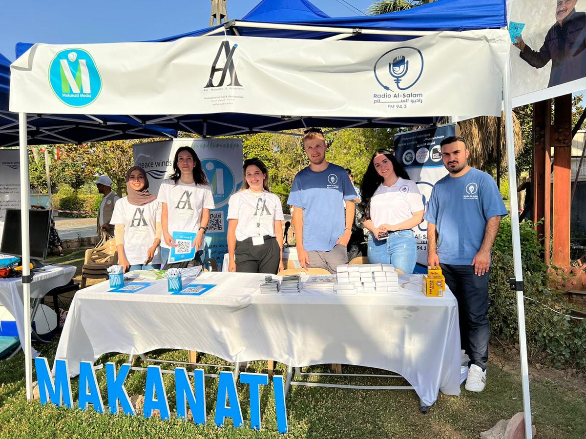 <a href="/AHJ_org/">Aide Humanitaire & Journalisme</a> <a href="/MakanatiMedia/">Makanati Media</a>  &amp; <a href="/RadioAlSalam/">Radio Al-Salam</a> team partners on #WRD2022 event in Shanadar Park in Erbil.
<a href="/UNHCRIraq/">UNHCR Iraq</a> 
#WorldRefugeeDay 
#مع_اللاجئين 
#لەگەڵ_پەنابەرەکانداین 
#StandWithRefugees