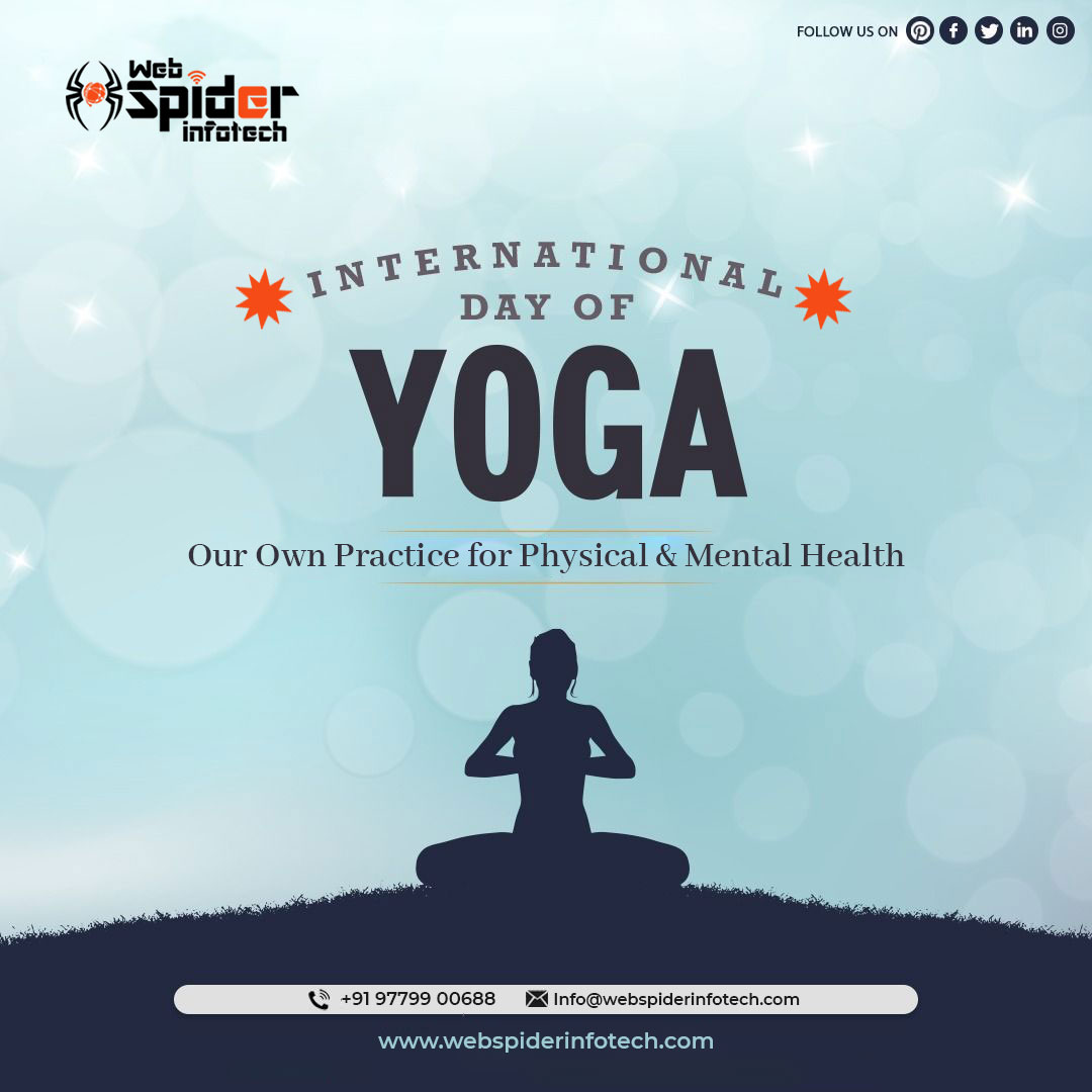 webspiderinfo's tweet photo. “Begin your Journey to a better life with Peace, Love, And Happiness”
Happy International Yoga Day 2022.✨
****************************
.
.
.
#internationalyogaday #webspiderinfotech #yoga #yogaday #yogapractice #yogainspiration #yogalife #yogaeverydamnday #meditation https://t.co/Qw3FM6DMlf