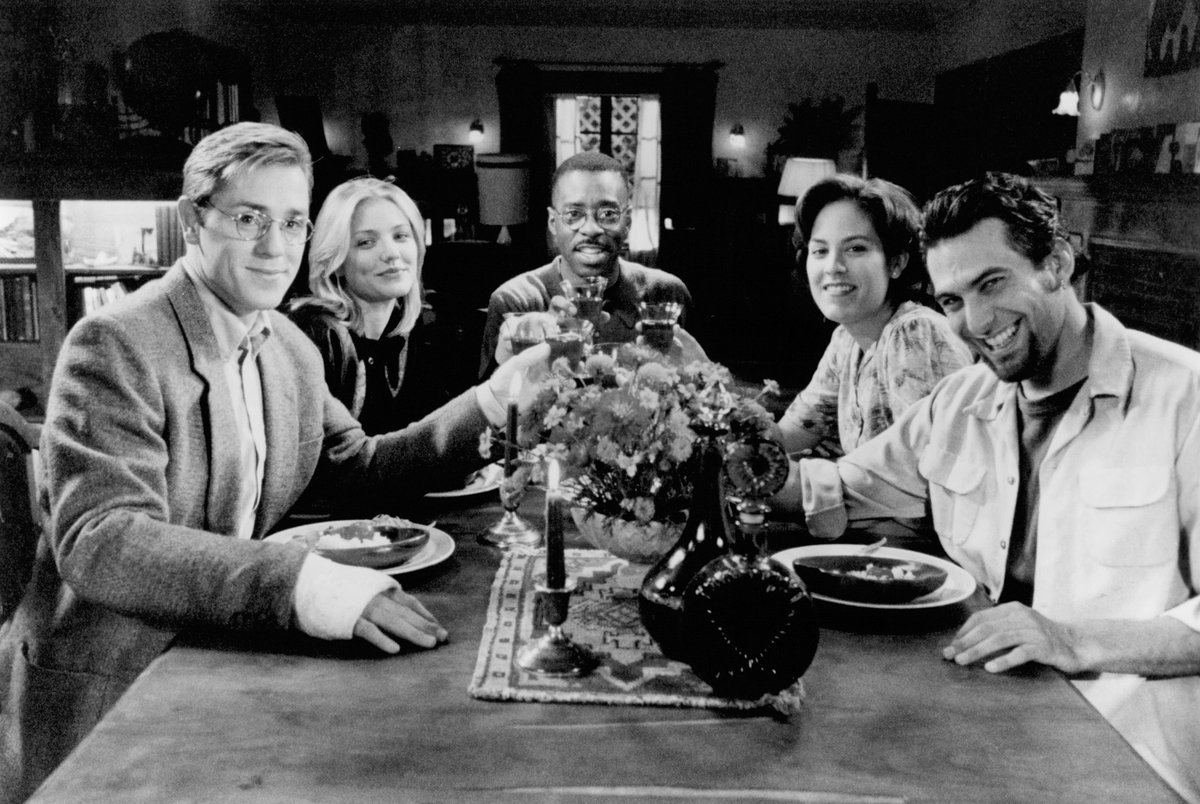 Cameron Diaz, Annabeth Gish, Courtney B. Vance, Ron Eldard, and Jonathan Penner in The Last Supper (1995) https://t.co/evlzdecEPX