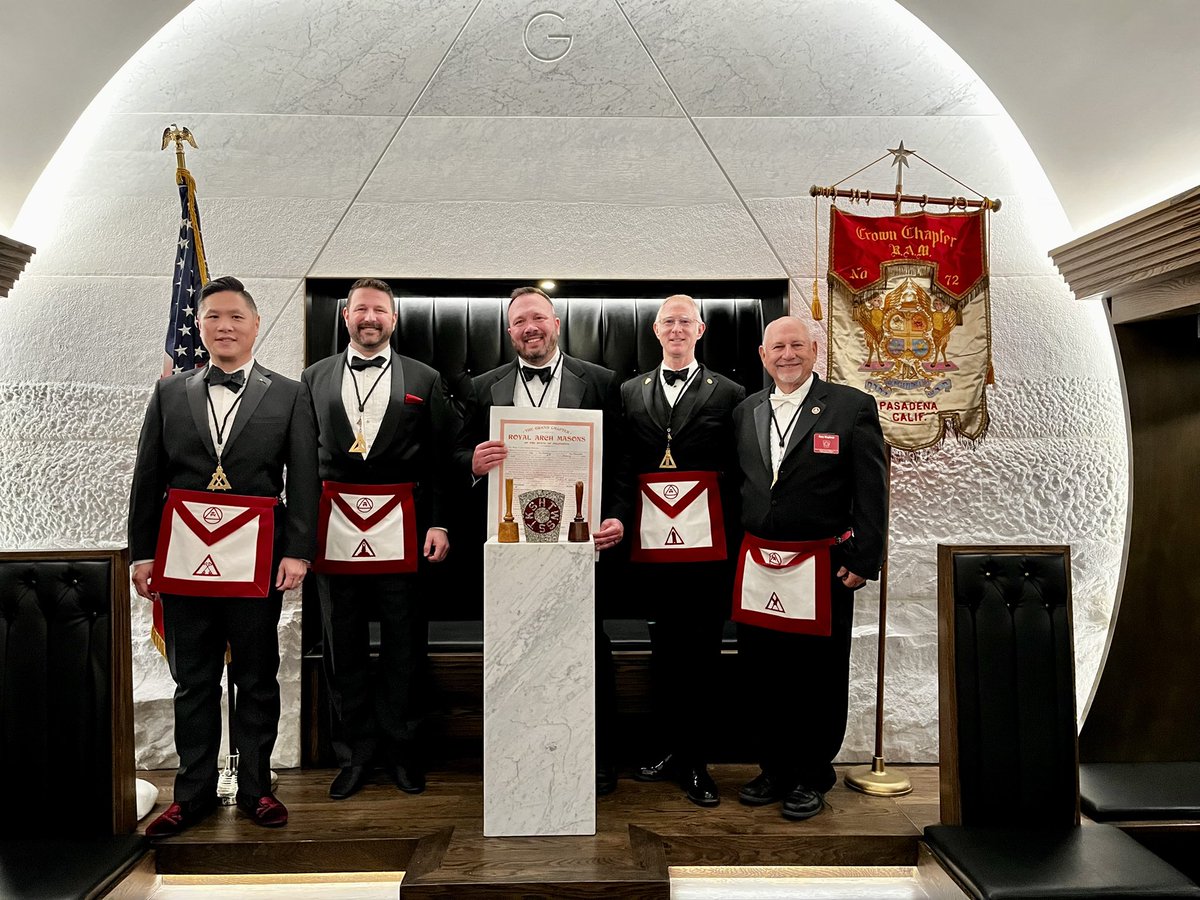AtlasChapter's tweet image. Thank you, R. Scott Hussman, Grand High Priest of Royal Arch Masons in California for performing the Ceremony of Constitution on Atlas Chapter this evening!