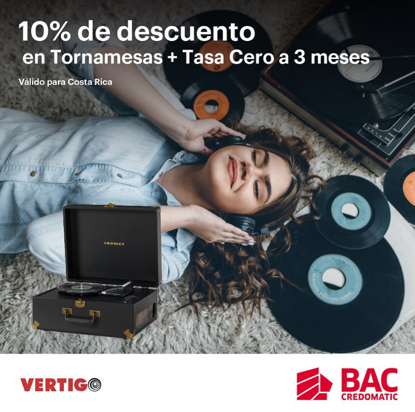 TiendaVertigo's tweet photo. Seguimos celebrando con papá, venía a #VERTIGO por las mejores tornamesas y disfruta de la promo que tenes con BAC.

No solo te podes llevar la torna si no tus accesorios favoritos con 3 Meses de tasa 0.
😱🙊🫶🏻 https://t.co/dN0KWZdYGS https://t.co/kXmDIViBRm