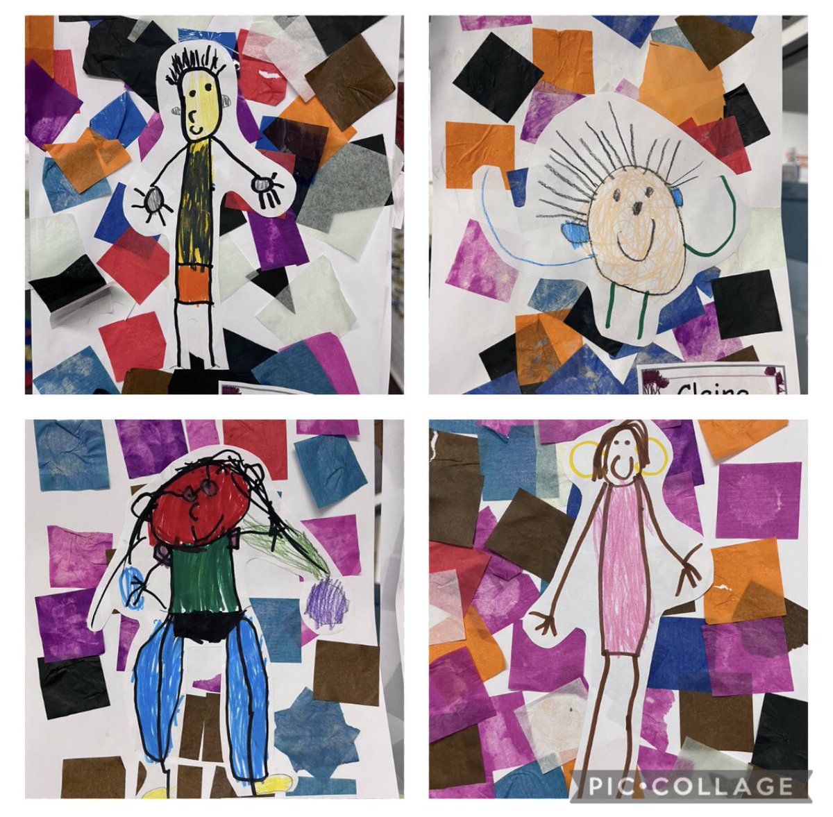 Budding artists!! Kindergarten self portraits.