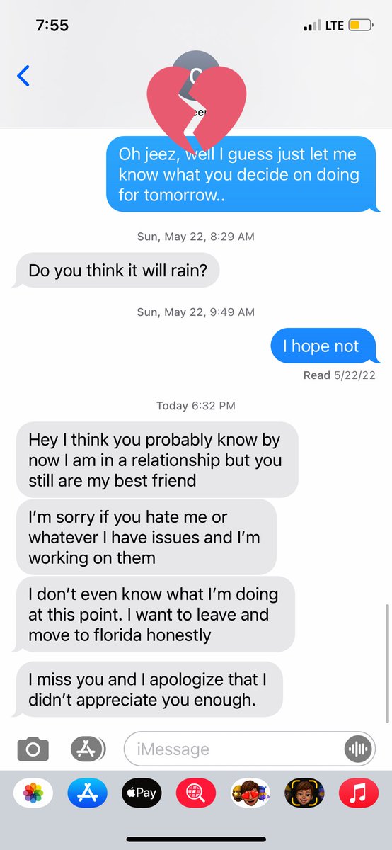 My ex texted me this recently… I feel so depressed and hopeless over this..
