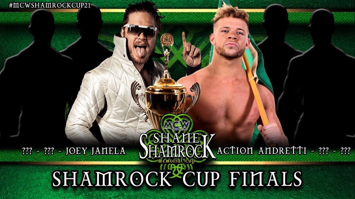 Who will join @JANELABABY & @ActionAndretti in the finals of #ShamrockCupXXI☘️ on Saturday July 23rd❓ The first qualifying match is announced TONIGHT‼️ Get Tickets 🎟🎟 & Additional Event Information Here 👉👉 linktr.ee/mcwprowrestling