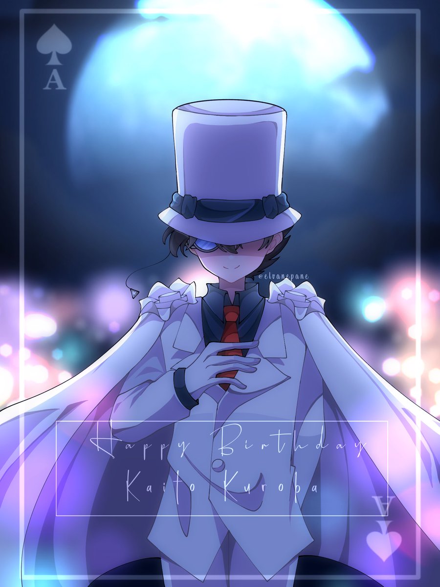 Elvanepane's tweet photo. ❣️❣️
#怪盗基德
#怪盗キッド生誕祭2022
#黒羽快斗生誕祭2022
#怪盗キッド誕生祭2022
#黒羽快斗誕生祭2022
#怪盗キッド
#happybirthdaykaito
#kaitokid #kaitokuroba https://t.co/t3jhFgyTY5