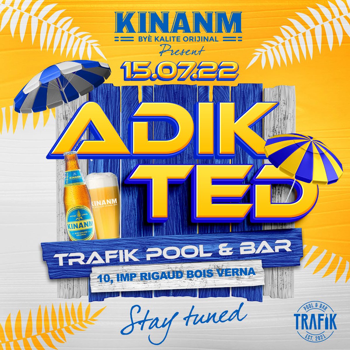teddystratagem's tweet photo. Get ready for a new vibe at TRAFIK bar ✨

 *ADIKTED*

Tell your friends🥳🥳it’s gonna be a wonderful moment ✨🎉
You gonna be #addicted at it ☺️
#15/07/2022
#Kinanm
#Trafikbar
#Stratagemlage https://t.co/3Lv5bzLRSQ