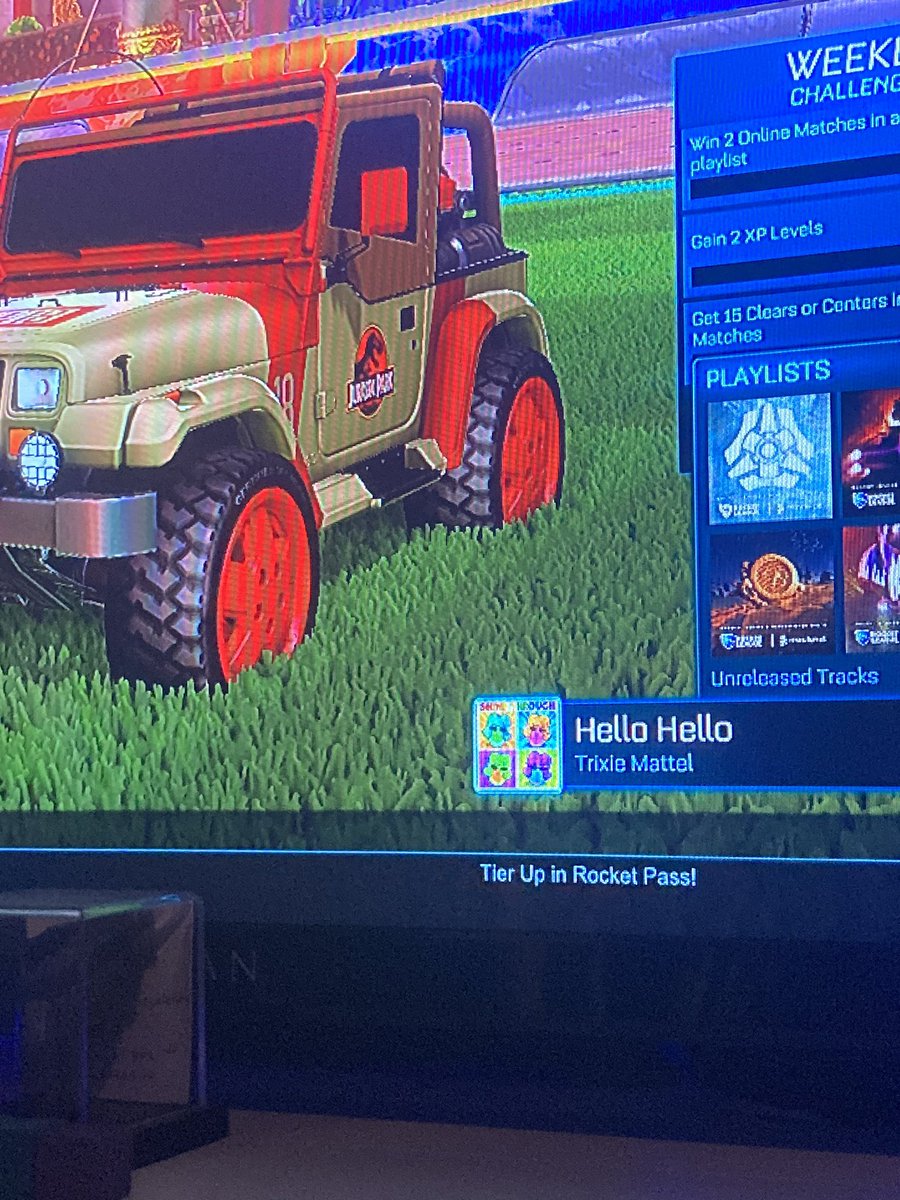 skip_2485's tweet photo. Turn on #RocketLeague and this is the first song!!!!! 🏳️🌈 @trixiemattel #GayScream #HelloHello https://t.co/s9eR7ZXBft