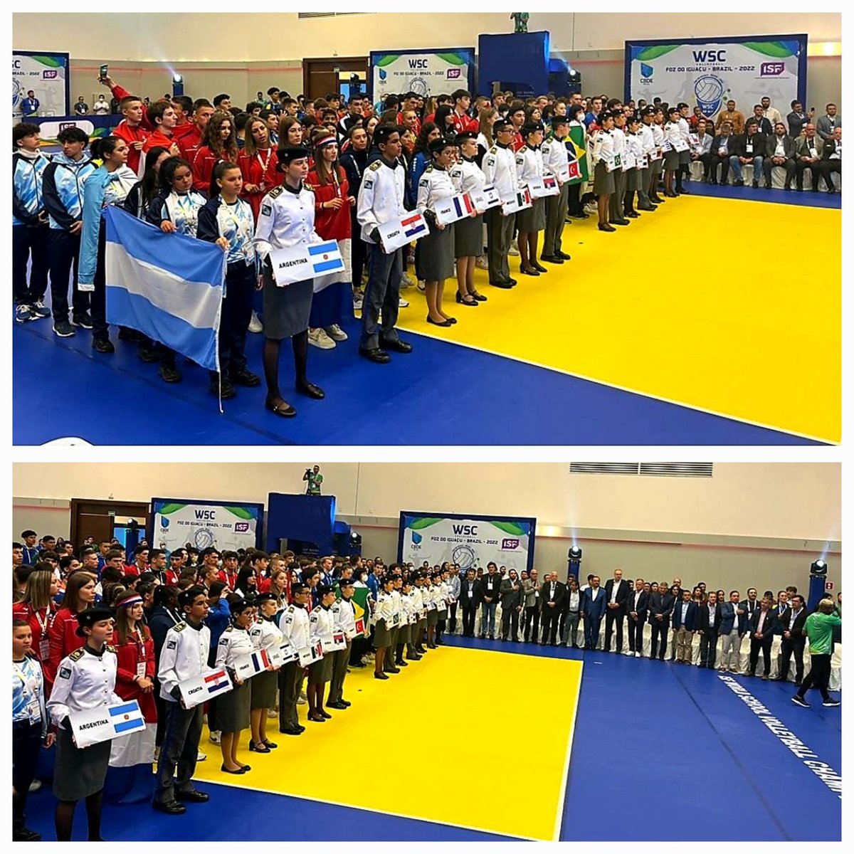 FADEarg's tweet photo. El Cónsul🇦🇷 #Massucco y el Gobernador de @gobmisiones @herrerayflia, junto a Ministros y Funcionarios de Educación y Deportes, participaron de la Apertura del Mundial de Vóley Escolar de la @ISFsports en #FozDoIguazú🇧🇷
@ines_arrondo @jaimeperczyk @Leot14 @lpetrynka @horafilhocbde https://t.co/CLBqExZmx1