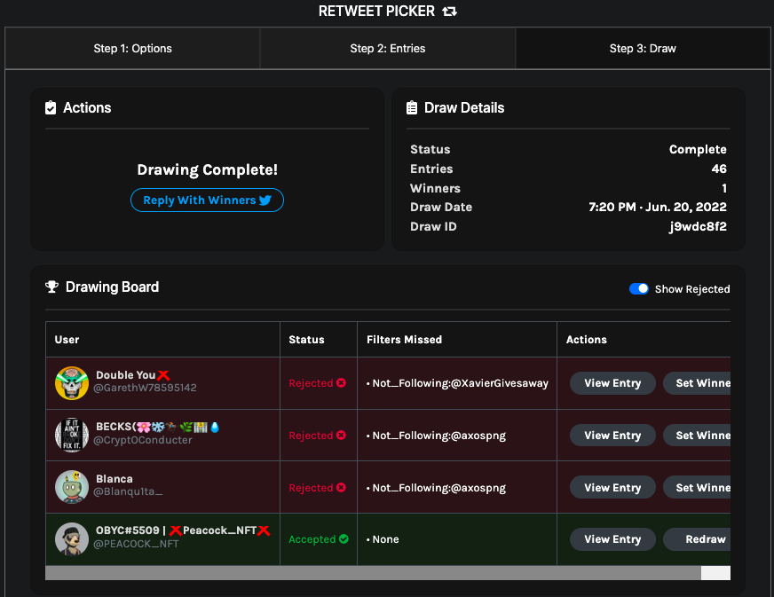 axospng's tweet photo. @StonedMonkey666 @XavierGivesaway @vladrooman2 @justincures And the Winner is...🏆: @PEACOCK_NFT

Congrats #AxoLover 🤩 You now will be able to mint 20 FREE MINTS very soon 😎

Keep around fam! We have 1 more #GenesisAxo giveaway before we announce #MintDay 👀
✔️ https://t.co/5IYTxNPe0Z https://t.co/iPgpu6zrqM