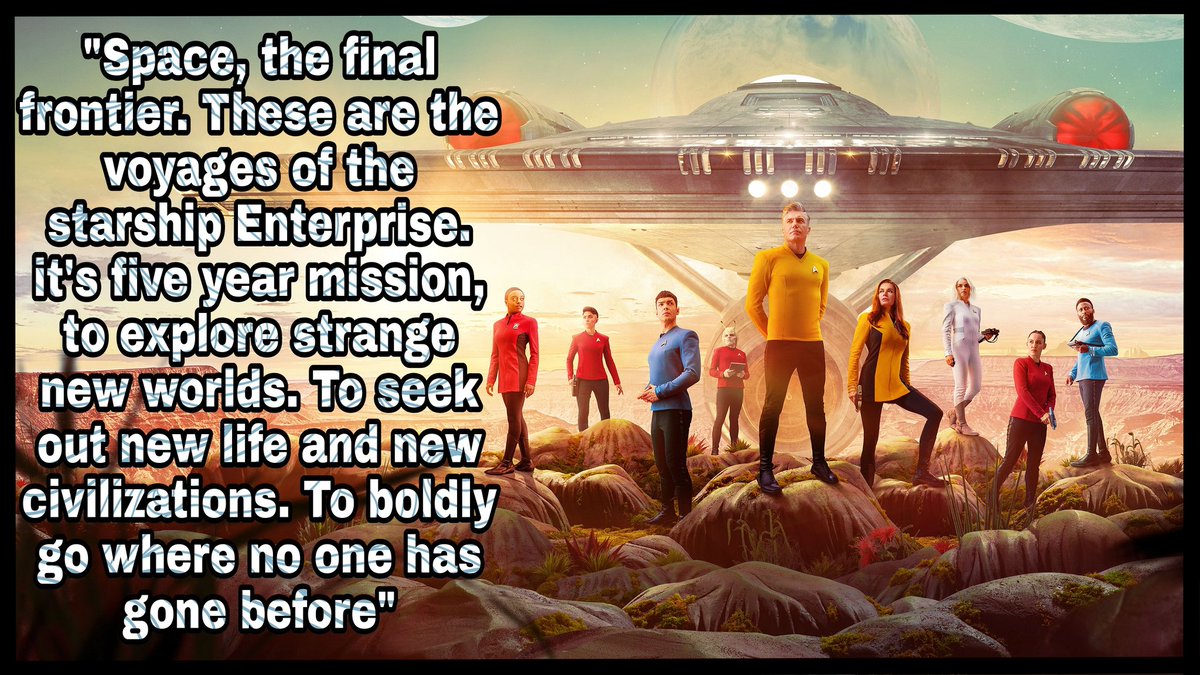 CptSean2151's tweet photo. #StarTrek #StarTrekStrangeNewWorlds #StarTrekSNW #StarTrekQuote https://t.co/IWd06a1Y3O