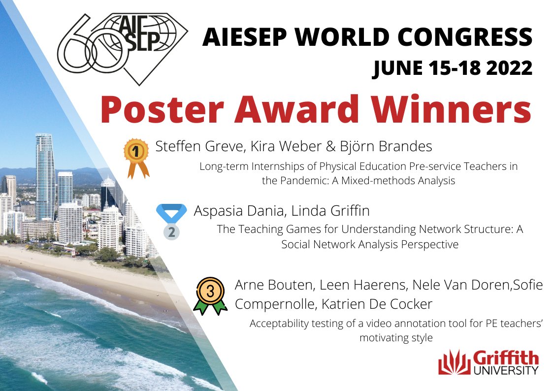 Congratulations to this year's AIESEP Poster Award Winners!!! <a href="/aiesep2022/">AIESEP2022</a>