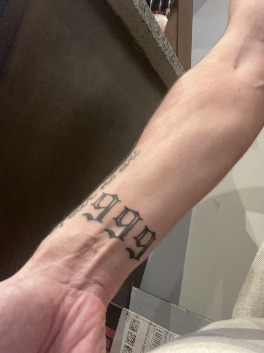 she broke my heart, I can't lie
Got it tatted on my wrist, bitch three nine
Turn my hell upside down tonight. #999 #NEWTATTOO