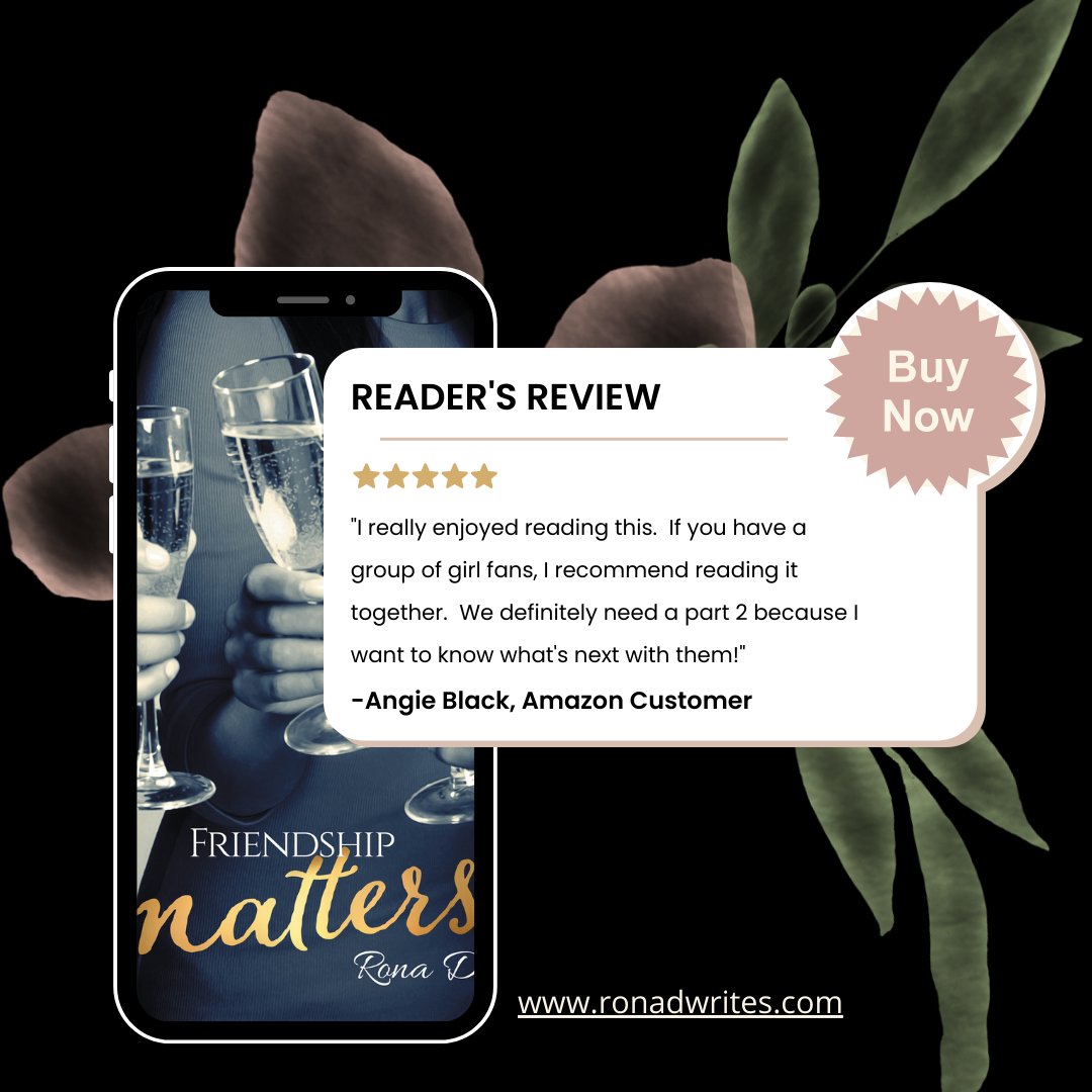 Check out my debut novel, 'Friendship Matters,' it's truly a great read!  ronadwrites.com
#GirlFans #writerslift #fictionauthors #writingcommunity #5starreviews