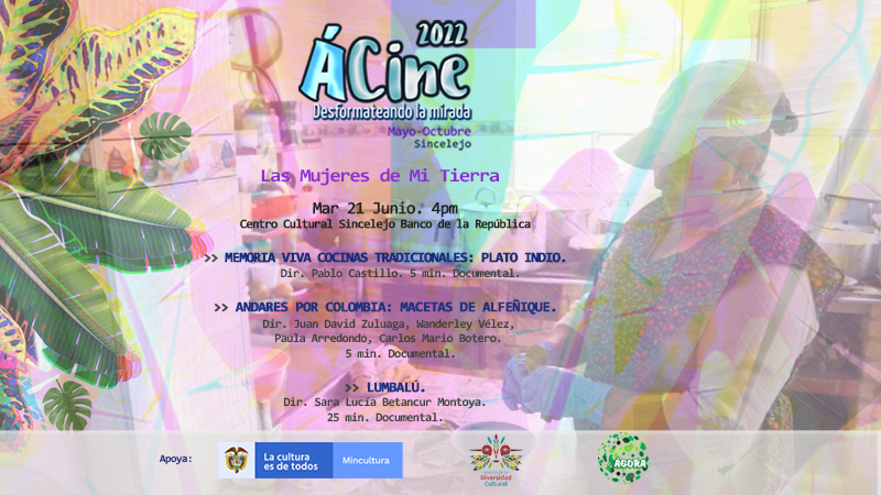 ACiinee's tweet photo. Seguimos! junio: "Las Mujeres de Mi Tierra"
Retratos de vidas de abuelas, madres, hijas y nietas que cada día fortalecen un país diverso.
Apoyan: @mincultura @diraudiovisual Banrepcultural Sincelejo. #MaletadelaDiversidad #ÁCine #DesformateandoLaMirada #CulturaSincelejo #fcAgora https://t.co/ptewj5OnML
