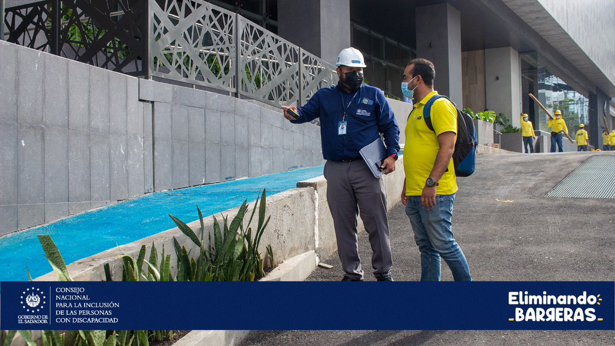 CONAIPD's tweet photo. Como instituciones que forman parte del Gobierno de El Salvador de el Presidente @nayibbukele, estamos prestos a garantizar el cumplimiento y el respeto de los derechos.
#EliminandoBarreras

@CristinaH_SV
@ObrasPublicasSV
@alcaldia_ss 
@RomeoHerrera1
@marioduran https://t.co/XXMucBTLEl