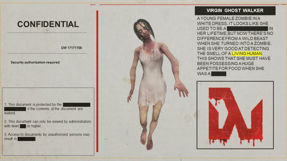 Deadwalker_v's tweet photo. [Walker] Virgin Ghost Walker 

A young female zombie in a white dress.

It looks like she used to be a beautiful woman in her lifetime,but now there’s no difference from a wild beast when she turned into a zombie.

https://t.co/zUrfdRqNUf https://t.co/SV6mkb6v8X