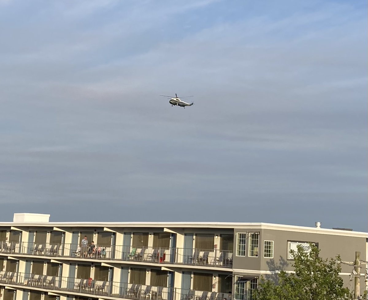 Hello_Newman00's tweet photo. The @VIAAA95 delegation has made it to #rehobothbeach for the @NIAAA9100 #SectionII Meetings. Enjoyed a great night on the beach and got to see #MarineOne heading back to #DC. #Believe #Seek #Grow #BTTY https://t.co/fllHkIO0yX