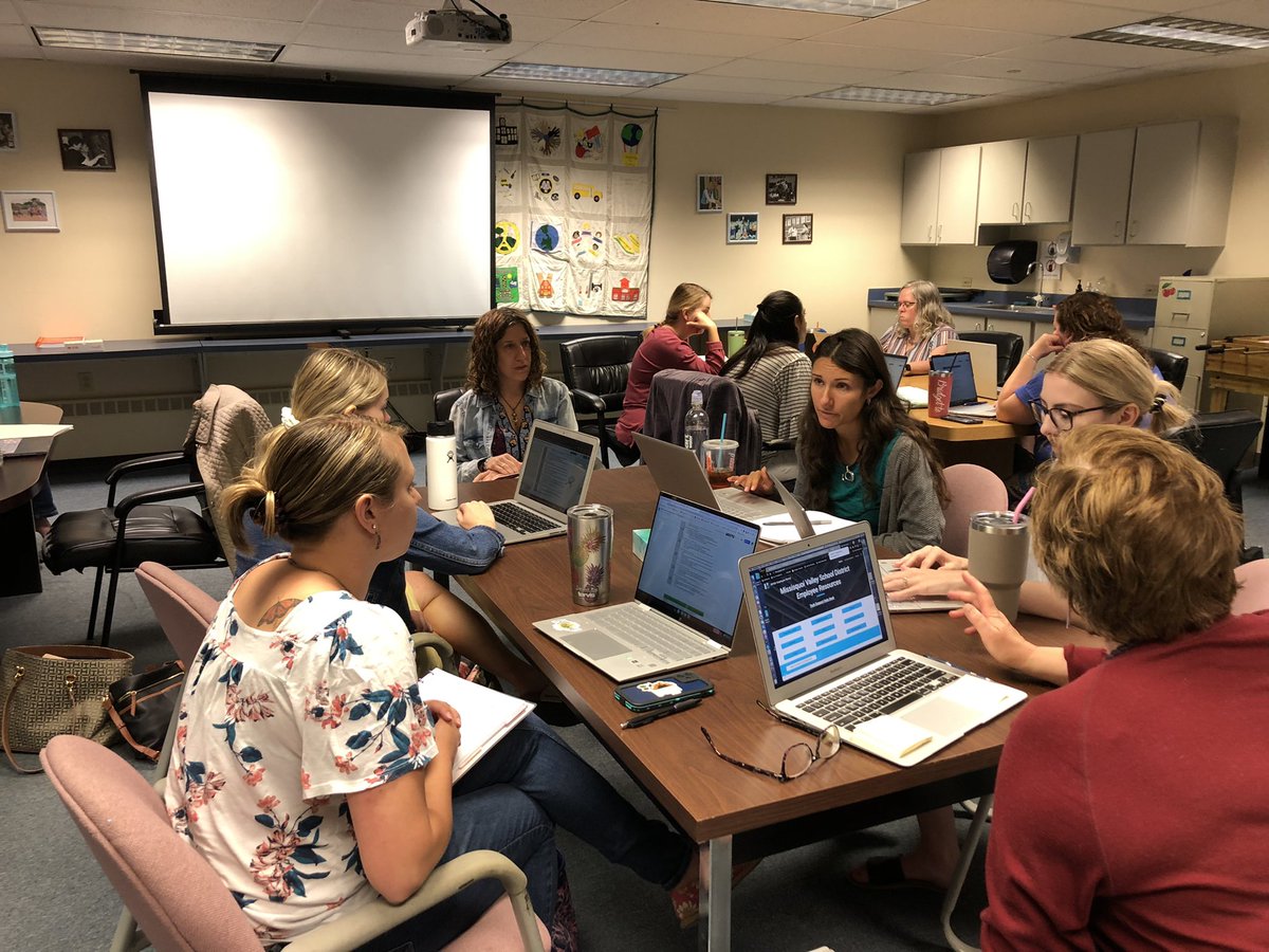 Readwritevt's tweet photo. MVSD teachers hard at work revisioning the K-6 writing curriculum with the amazing @MermelsteinLeah.    We are so excited to have 10 elementary teachers &amp; our literacy coaches doing this work with Leah for 3 days! @MissisquoiSD @HighgateHawks @SwantonSchool https://t.co/NuWvFfn0bK