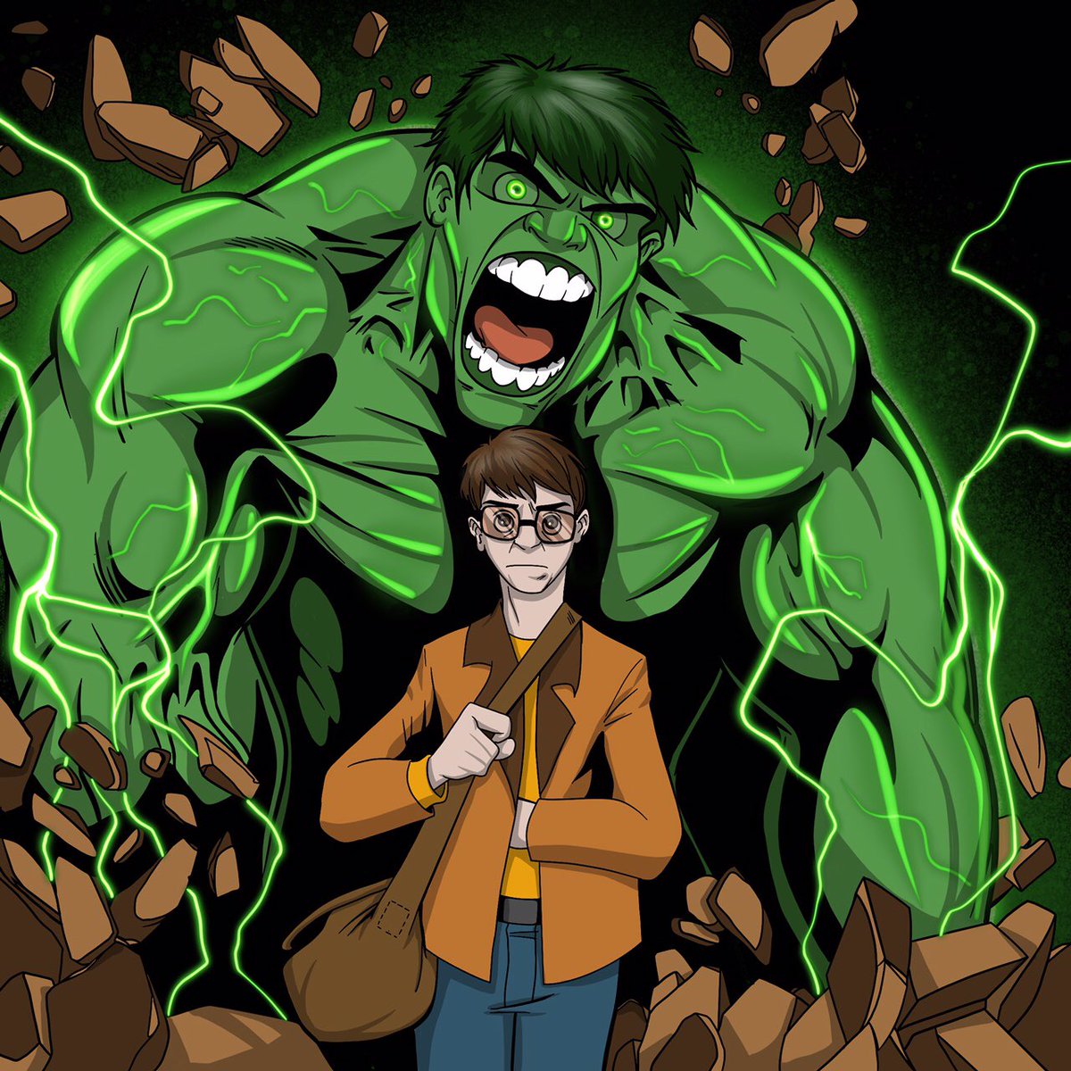 rtisticmayhem's tweet image. My HULK SMASH illustration #hulksmash #hulk #MarvelStudios #marvelcomics #character #cartoon #animation #brucebanner #illustration #digitalart #ArtOfTheDay #art