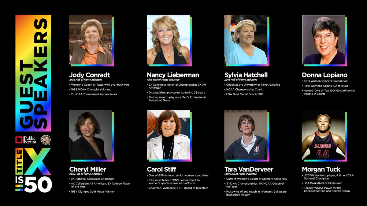 This week marks the 50th Anniversary of Title IX- the legislation that began to level the playing field for women’s sports funding and participation. Join us 6/21 at 7pm at Symphony Hall to hear about the development, implementation, and impact of Title IX. Admittance is free.