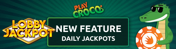 slotsplaycasino's tweet photo. #PlayCroco New Lucky Feature! Lobby Jackpots  
Everyone deserves a chance to trigger a Jackpot! 
Exclusive! New! Opt-in &amp; boost odds to trigger an accumulating jackpot. View the most recent winners. https://t.co/murK8WtDPe https://t.co/SNPBtbHxuc