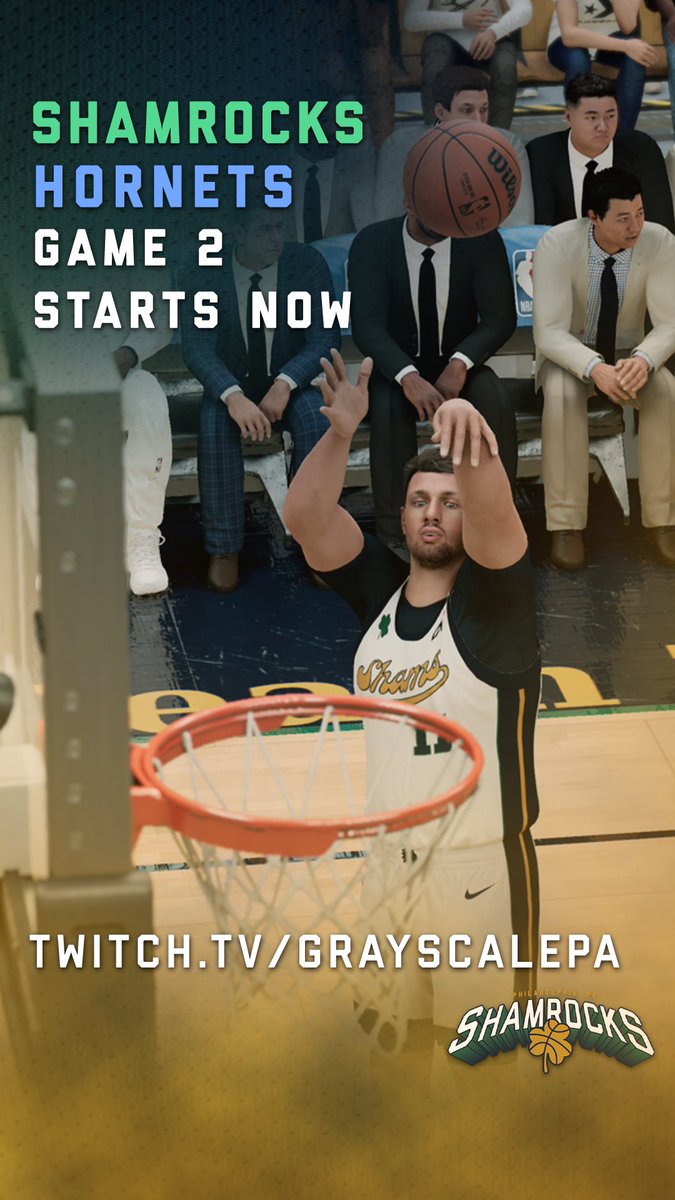 PhilaShamrocks's tweet photo. Game 2 vs. the Hornets starts now! https://t.co/fGWYt1FMt1 #GoShams☘️ https://t.co/uftoOgm6lU