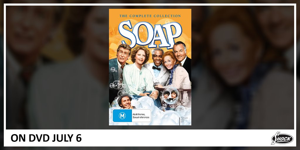 shockau's tweet image. SOAP: THE COMPLETE COLLECTION - This outrageous spoof of daytime soap operas stars comedian John Byner joining cast members Billy Crystal, Richard Mulligan, Robert Guillaume and Katherine Helmond.

ON DVD JULY 6 📀

🛒 Shop it here: bit.ly/3OwnIjV