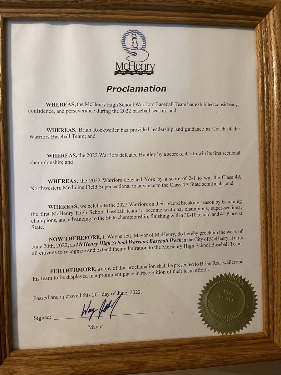McHenry Baseball (@mchenrybaseball) on Twitter photo Thank You <a href="/McHenryIL/">City of McHenry</a> for the recognition! The team is super excited to celebrate McHenry High School Warriors Baseball Week! <a href="/WE_R_WARRIORS1/">McHenry Athletics</a> <a href="/MCHS156/">McHenry</a> Thank You <a href="/McHenryIL/">City of McHenry</a> for the recognition! The team is super excited to celebrate McHenry High School Warriors Baseball Week! <a href="/WE_R_WARRIORS1/">McHenry Athletics</a> <a href="/MCHS156/">McHenry</a>