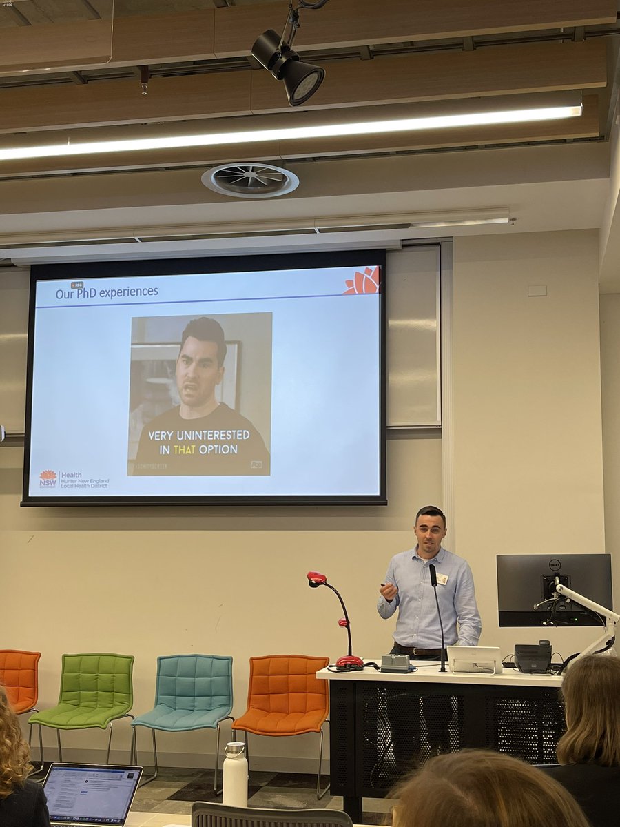 EarlyStartPRSP's tweet photo. Thank you to Cassandra and Adam for sharing their positive experiences completing a PhD within a LHD, in particular they emphasised the benefit of contributing to translational research. 

@AcademiCat @adamjsmith_92 @NCOISAustralia @HNEHealth @Uni_Newcastle https://t.co/VVqy4uftu9