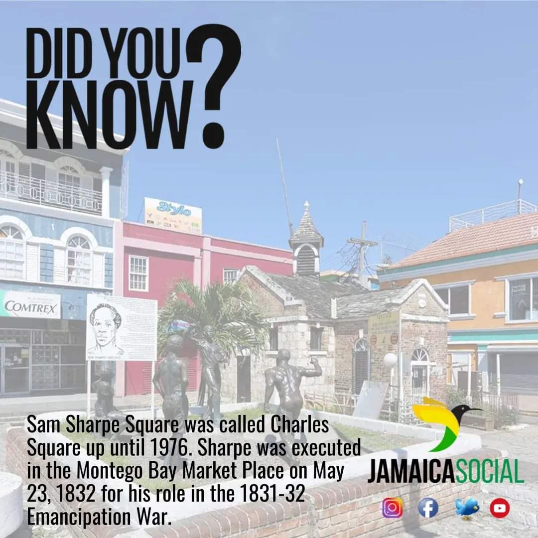 CassiusWatson's tweet photo. The pride & joy of Montego Bay.
#didyouknow #interestingfact #nowyouknow #samsharpesquare #montegobay #mobay #stjames #Jamaican #newshound #Jamaica #jamaicasocial https://t.co/zV56xOq2Pq