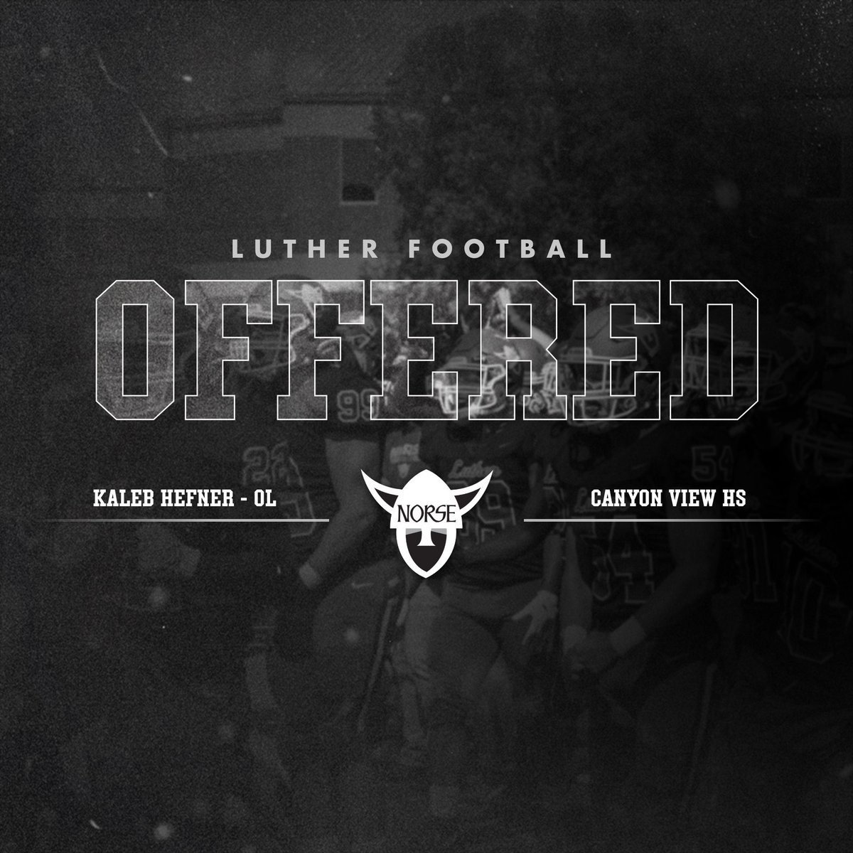 HefnerKaleb's tweet photo. I am blessed to receive my first offer to play at the college level for @LutherFootball thanks  @CoachBarnes21 and @CoachTroche56  

@Coach_Gehrts @Coach_Poff @CoachHull_ @JustinVarvel @_thechampishere @cpoe21 @CVjagsfootball @mshudsonaz @KoryRaftery7 @CoachChaffee_FB https://t.co/0cDIgb6CE7