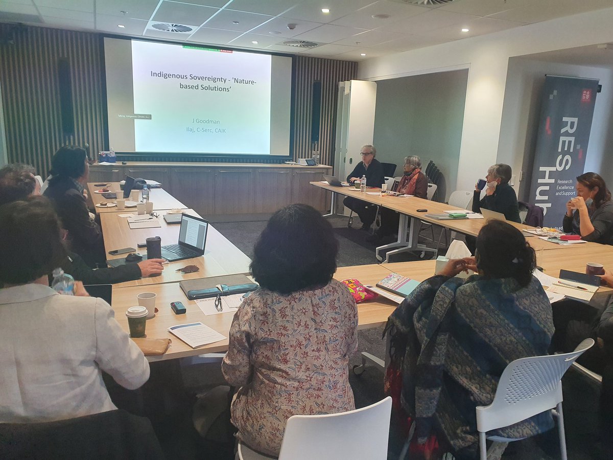 CaikUts's tweet photo. Indigenous Climate Justice workshop Day 2! Hearing from Professor James Goodman, FASS Prof in Social and Political Sciences on 'Indigenous sovereignty - a vehicle for "Nature-based" emissions reduction? #ClimateCrisis  #Indigenoussovereignty @UTSEngage @ILJRH_UTS @C_SERC_UTS https://t.co/BNavHW4F8t